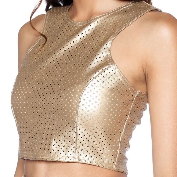 Blackmilk Royalty Gold Crop FAIR CONDITION ‼️FINAL PRICE‼️ - Picture 4 of 11